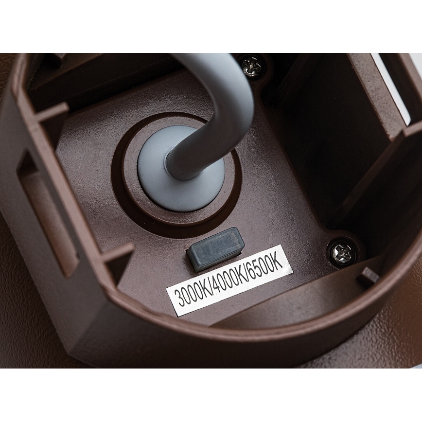 Rabalux - LED Kinkiet zewnętrzny LED/16W/230V IP65 brązowy