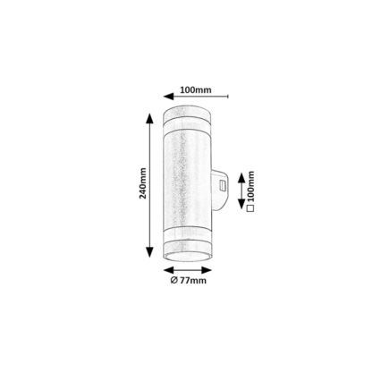 Rabalux - LED Kinkiet zewnętrzny LED/16W/230V IP65 brązowy
