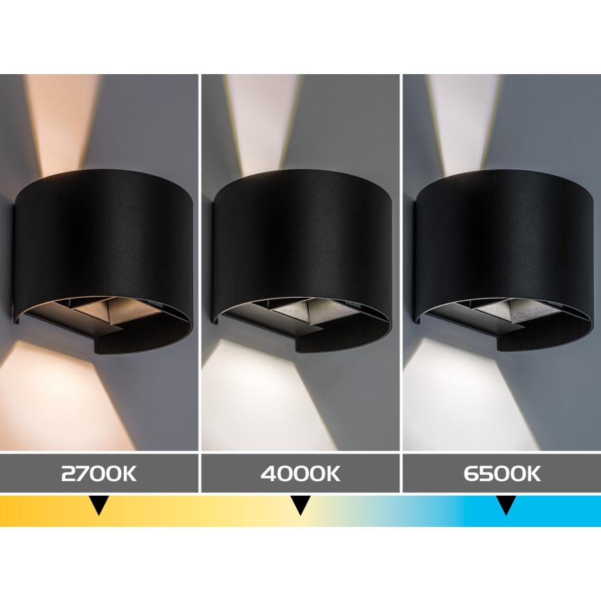Rabalux - Zewnętrzny kinkiet LED/5W/230V 2700/4000/6500K IP54 czarny