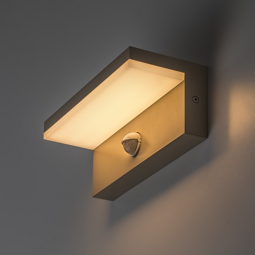 Rabalux - Lampa ścienna zewnętrzna LED z czujnikiem LED/9W/230V IP54 beżowa