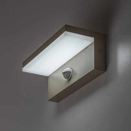 Rabalux - Lampa ścienna zewnętrzna LED z czujnikiem LED/9W/230V IP54 beżowa