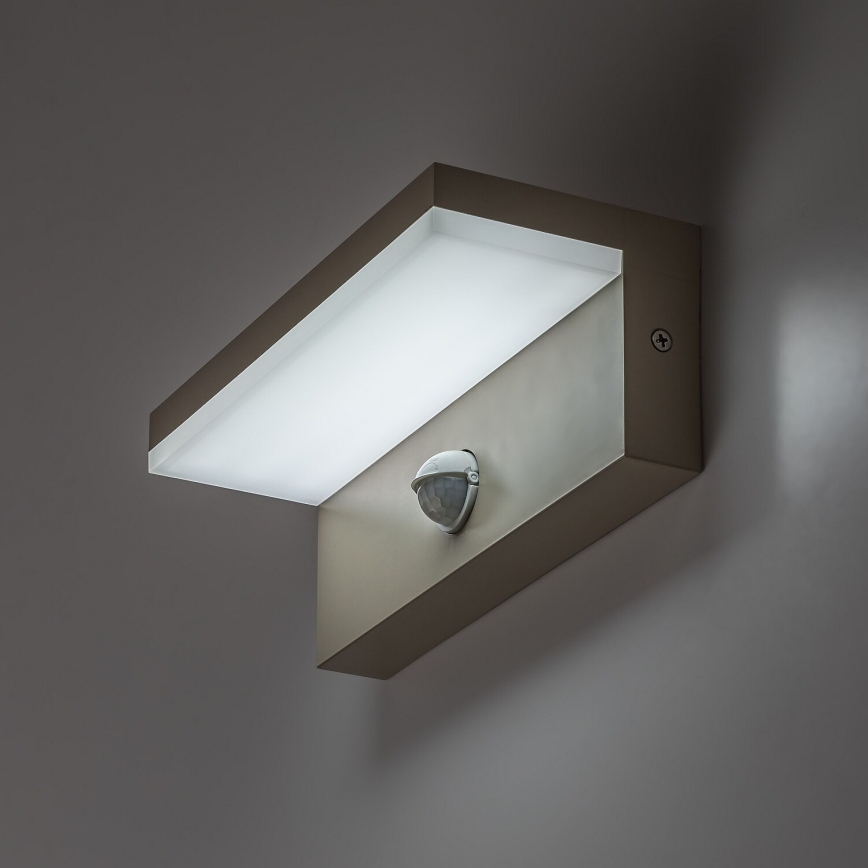 Rabalux - Lampa ścienna zewnętrzna LED z czujnikiem LED/9W/230V IP54 beżowa