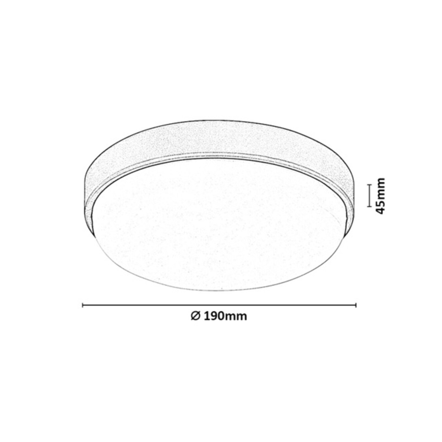 Rabalux - Oprawa sufitowa zewnętrzna LED/14W/230V IP54 czarna