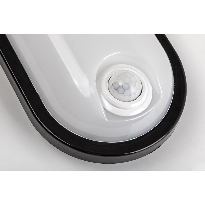Rabalux - LED Zewnętrzna lampa sufitowa z czujnikiem LED/15W/230V IP65 czarna