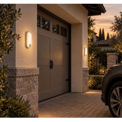 Rabalux - zewnętrzna lampa sufitowa LED z czujnikiem LED/15W/230V IP65 biała