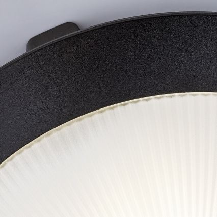 Rabalux - Zewnętrzna lampa sufitowa z czujnikiem ruchu 1xE27/9W/230V IP65 śr. 30 cm czarna