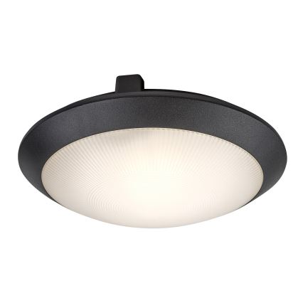 Rabalux - Zewnętrzna lampa sufitowa z czujnikiem ruchu 1xE27/9W/230V IP65 śr. 30 cm czarna
