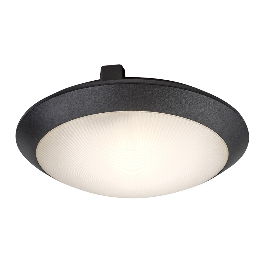 Rabalux - Zewnętrzna lampa sufitowa z czujnikiem ruchu 1xE27/9W/230V IP65 śr. 30 cm czarna