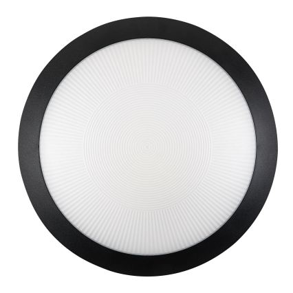 Rabalux - Zewnętrzna lampa sufitowa z czujnikiem ruchu 1xE27/9W/230V IP65 śr. 30 cm czarna
