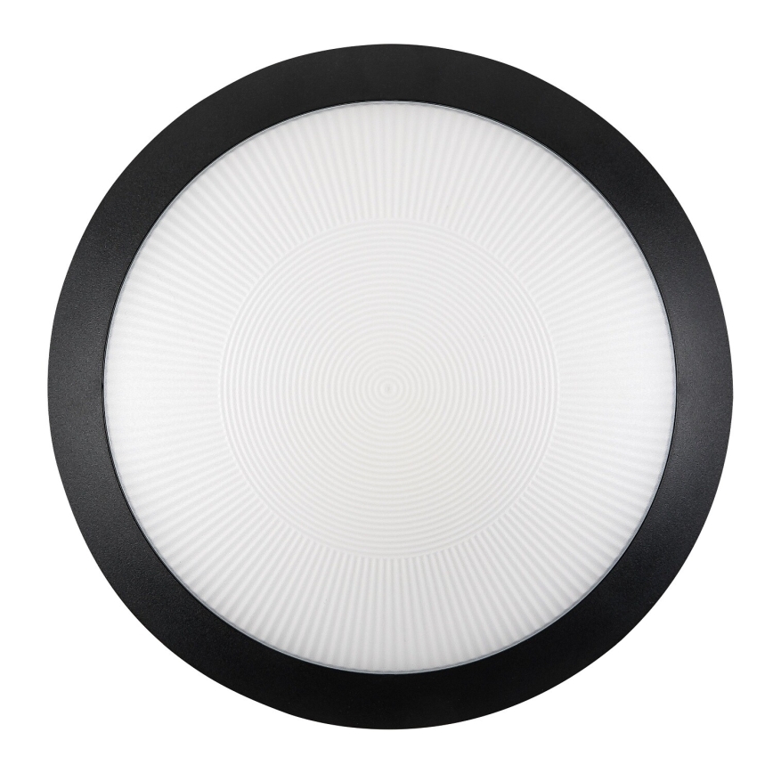 Rabalux - Zewnętrzna lampa sufitowa z czujnikiem ruchu 1xE27/9W/230V IP65 śr. 30 cm czarna