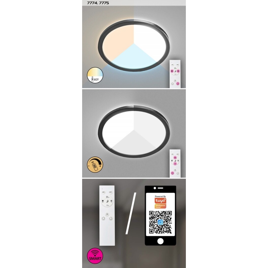 Rabalux - LED Ściemniany plafon zewnętrzny LED/15W/230V Wi-Fi Tuya 2700-6500K IP44 + pilot