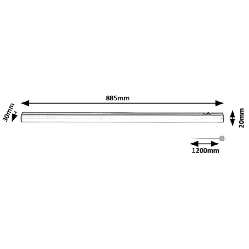 Rabalux - LED Oświetlenie blatu kuchennego LED/13W/230V 4000K 88 cm