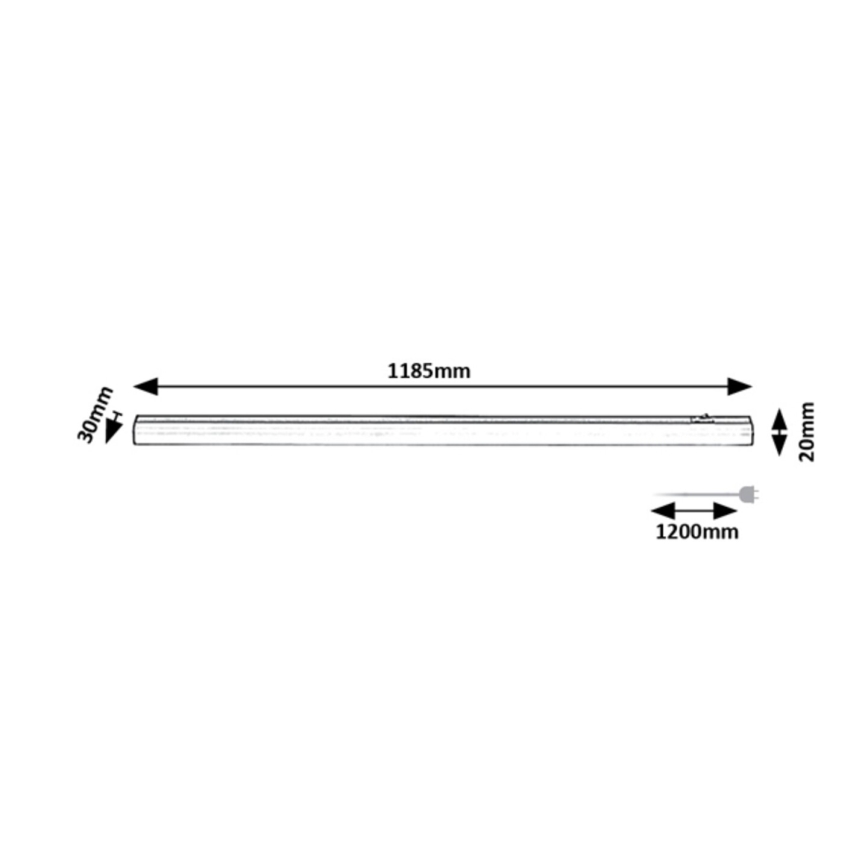 Rabalux - Oprawa LED podszafkowa LED/18W/230V 4000K 118 cm