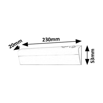 Rabalux - LED Oświetlenie blatu kuchennego z czujnikiem ruchu LED/0,5W/3xAA