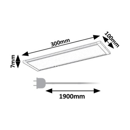 Rabalux - LED Oświetlenie blatu kuchennego z czujnikiem LED/6W/230V