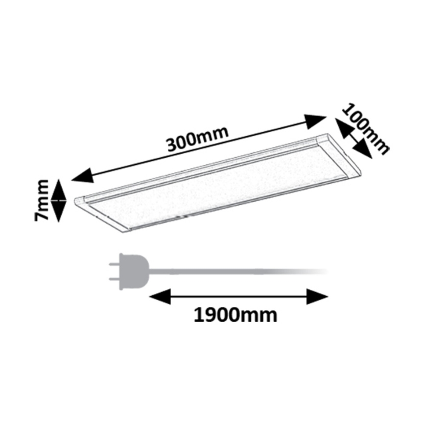 Rabalux - LED Oświetlenie blatu kuchennego z czujnikiem LED/6W/230V