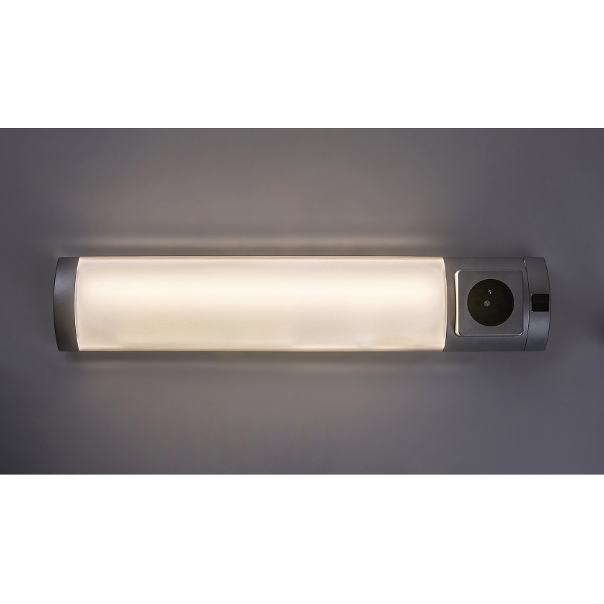 Rabalux - LED Oświetlenie blatu kuchennego z gniazdem LED/5W/230V 4000K 45 cm srebrny