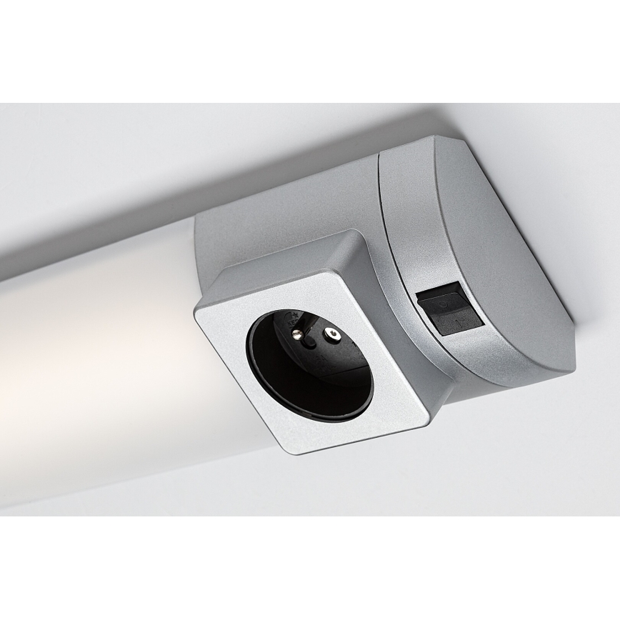 Rabalux - LED Oświetlenie blatu kuchennego z gniazdem LED/8W/230V 4000K 68 cm srebrny