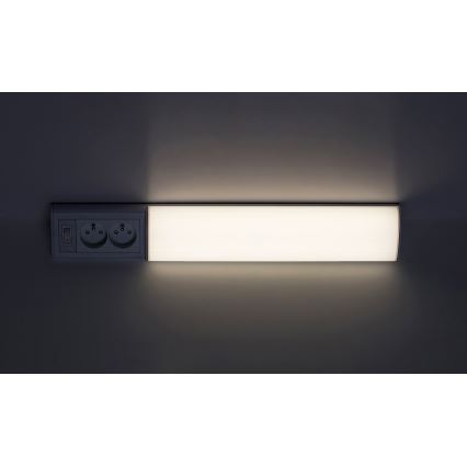 Rabalux - LED Oświetlenie blatu kuchennego z gniazdami LED/10W/230V 4000K 50 cm biały