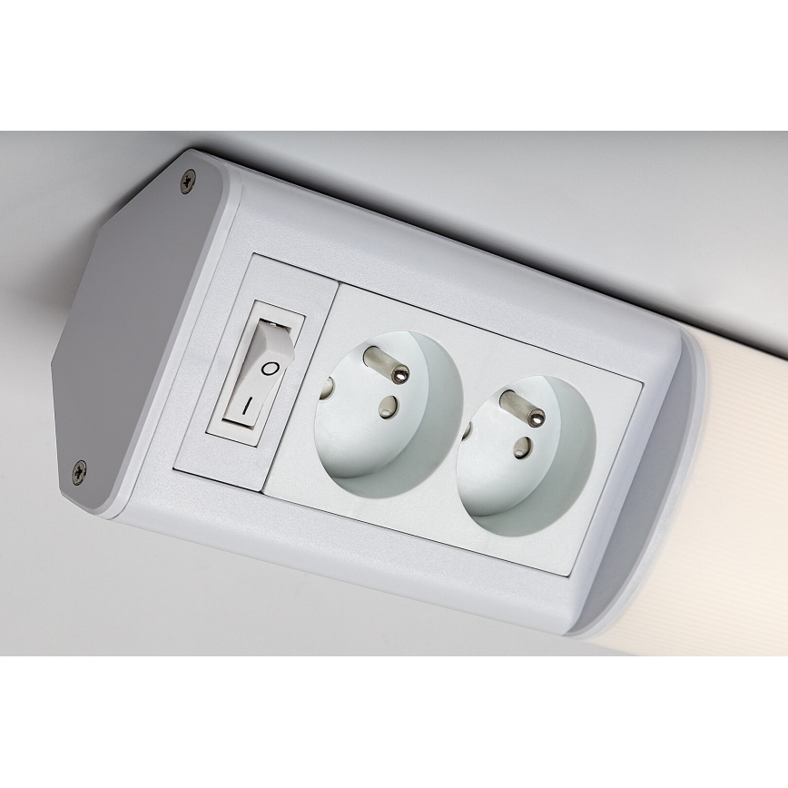 Rabalux - LED Oświetlenie blatu kuchennego z gniazdami LED/15W/230V 4000K 70 cm biały