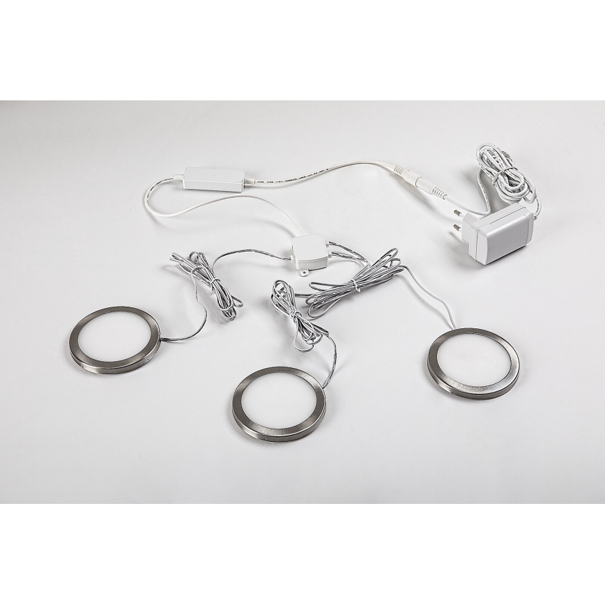 Rabalux - ZESTAW 3x LED Ściemnialne oświetlenie do szafy LED/1W/230V 4000K