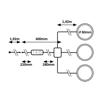 Rabalux - ZESTAW 3x LED Ściemnialne oświetlenie do szafy LED/1W/230V 4000K