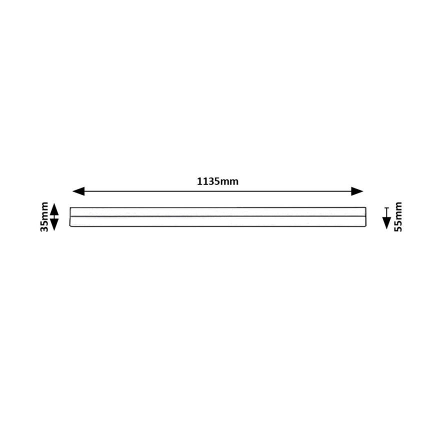 Rabalux - LED Kuchenne oświetlenie podszafkowe LED/24W/230V 4000K 113 cm czarne