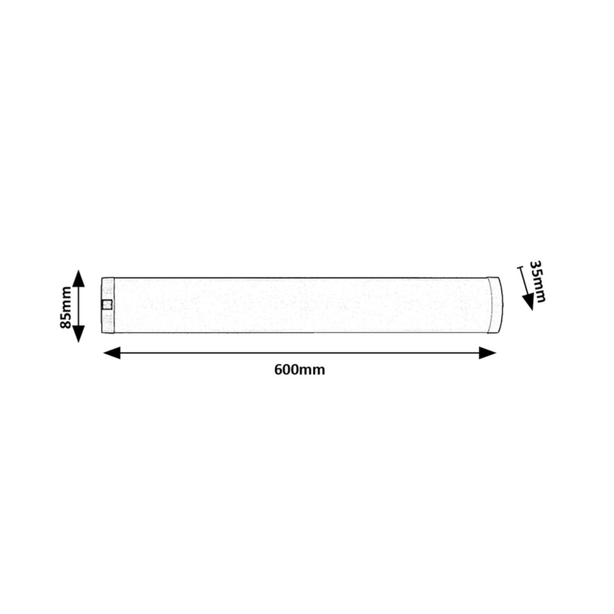 Rabalux - LED Kuchenne oświetlenie podszafkowe LED/8W/230V 4000K 60 cm matowy chrom