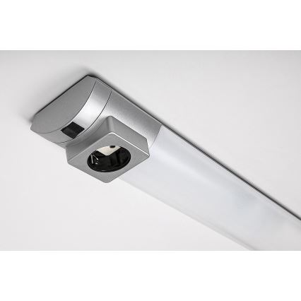 Rabalux - LED Oświetlenie blatu kuchennego z gniazdem LED/8W/230V 4000K 68 cm matowy chrom