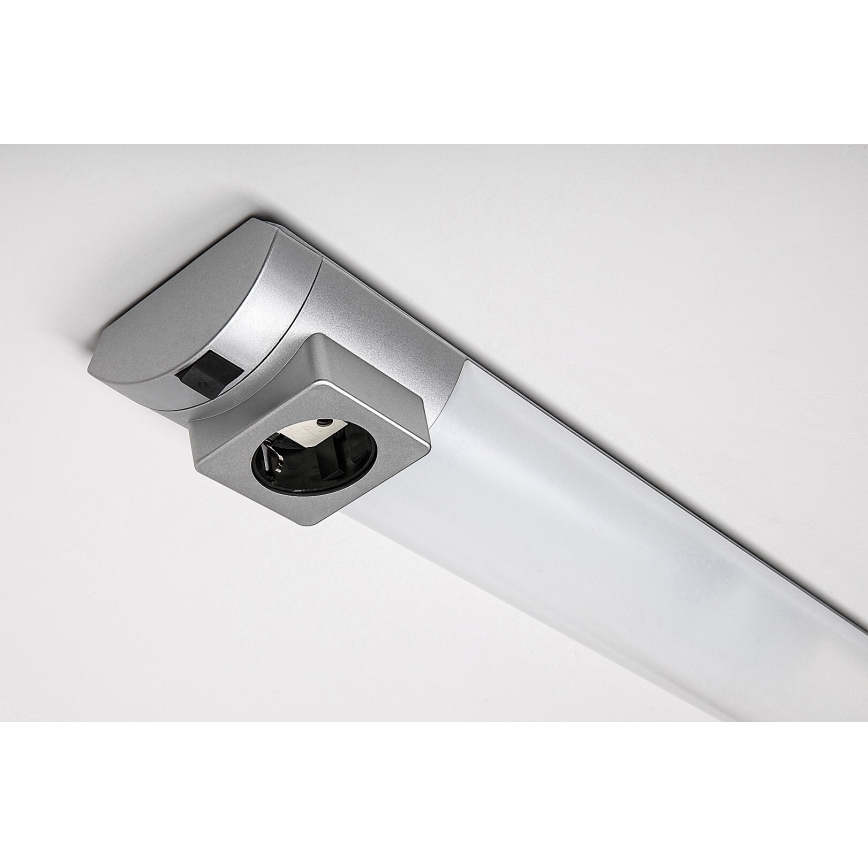 Rabalux - LED Oświetlenie blatu kuchennego z gniazdem LED/8W/230V 4000K 68 cm matowy chrom