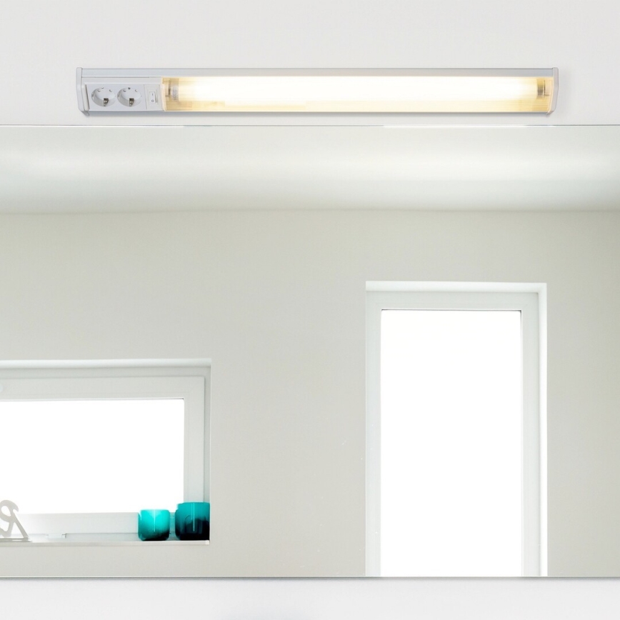 Rabalux - LED Oświetlenie blatu kuchennego z 2 gniazdami LED/15W/230V 4000K 70 cm białe