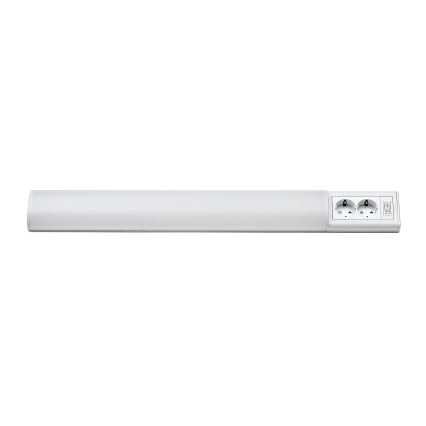 Rabalux - LED Oświetlenie blatu kuchennego z 2 gniazdami LED/15W/230V 4000K 70 cm białe