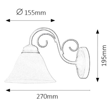 Rabalux  - Kinkiet 1xE14/40W/230V