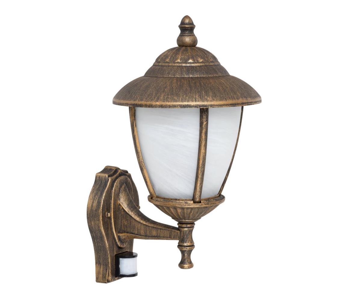 Rabalux 7836 - Kinkiet zewnętrzny z czujnikiem MADRID 1xE27/60W/230V IP43