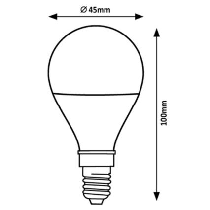 Rabalux - LED Żarówka G45 E14/2W/230V 3000K Klasa energetyczna A