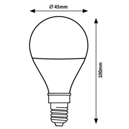 Rabalux - LED Żarówka G45 E14/2W/230V 4000K Klasa energetyczna A