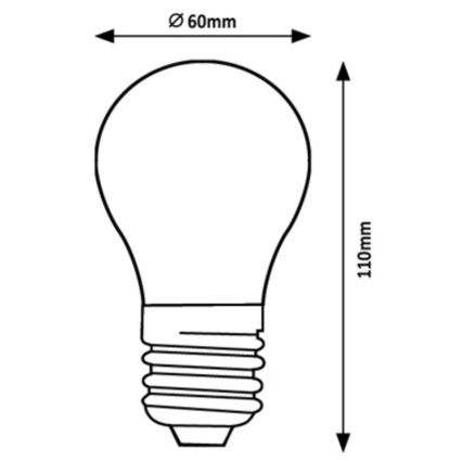 Rabalux - LED Żarówka A60 E27/4W/230V 3000K Klasa energetyczna A