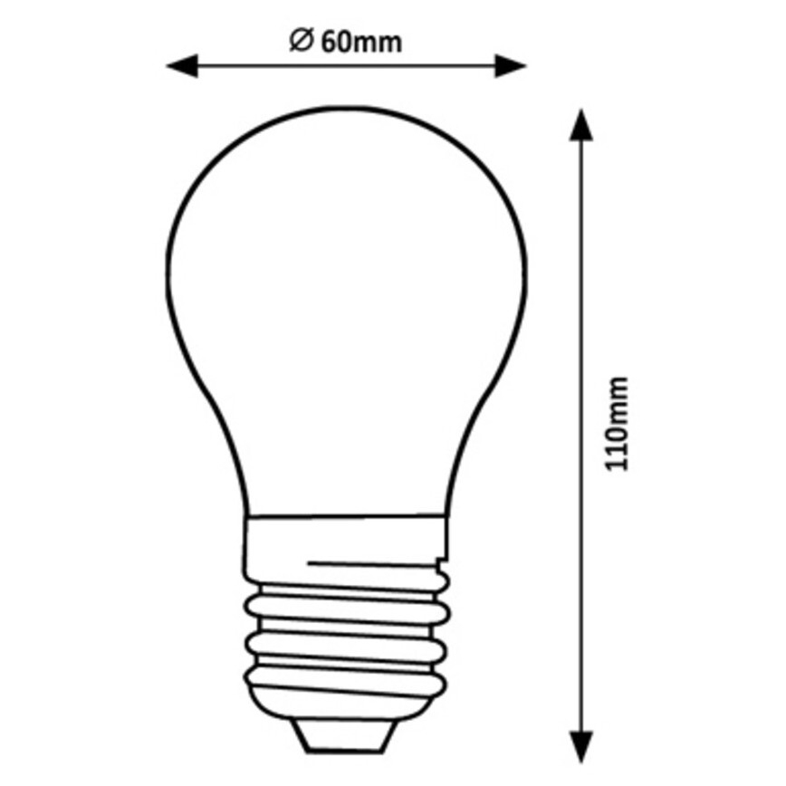 Rabalux - LED Żarówka A60 E27/4W/230V 3000K Klasa energetyczna A