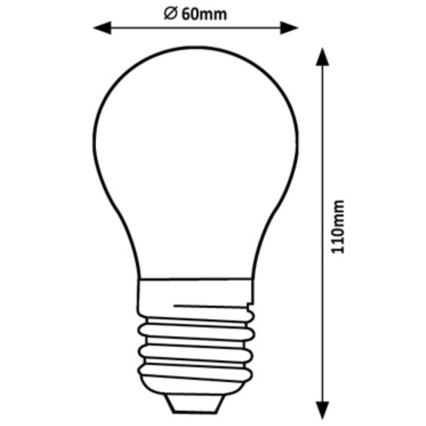 Rabalux - LED Żarówka A60 E27/7W/230V 3000K Klasa energetyczna A