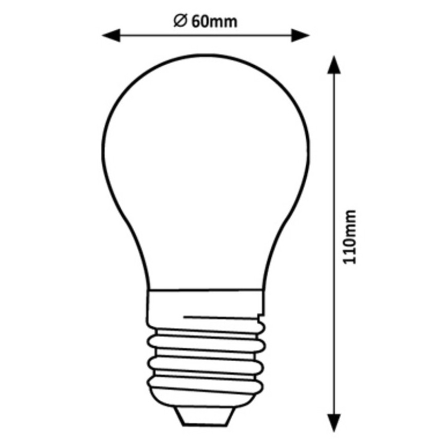 Rabalux - LED Żarówka A60 E27/7W/230V 3000K Klasa energetyczna A