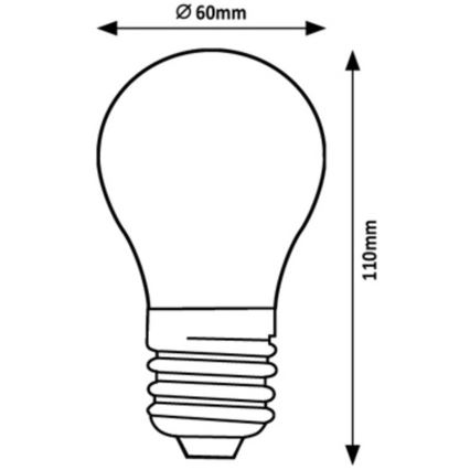 Rabalux - LED Żarówka A60 E27/7W/230V 4000K Klasa energetyczna A