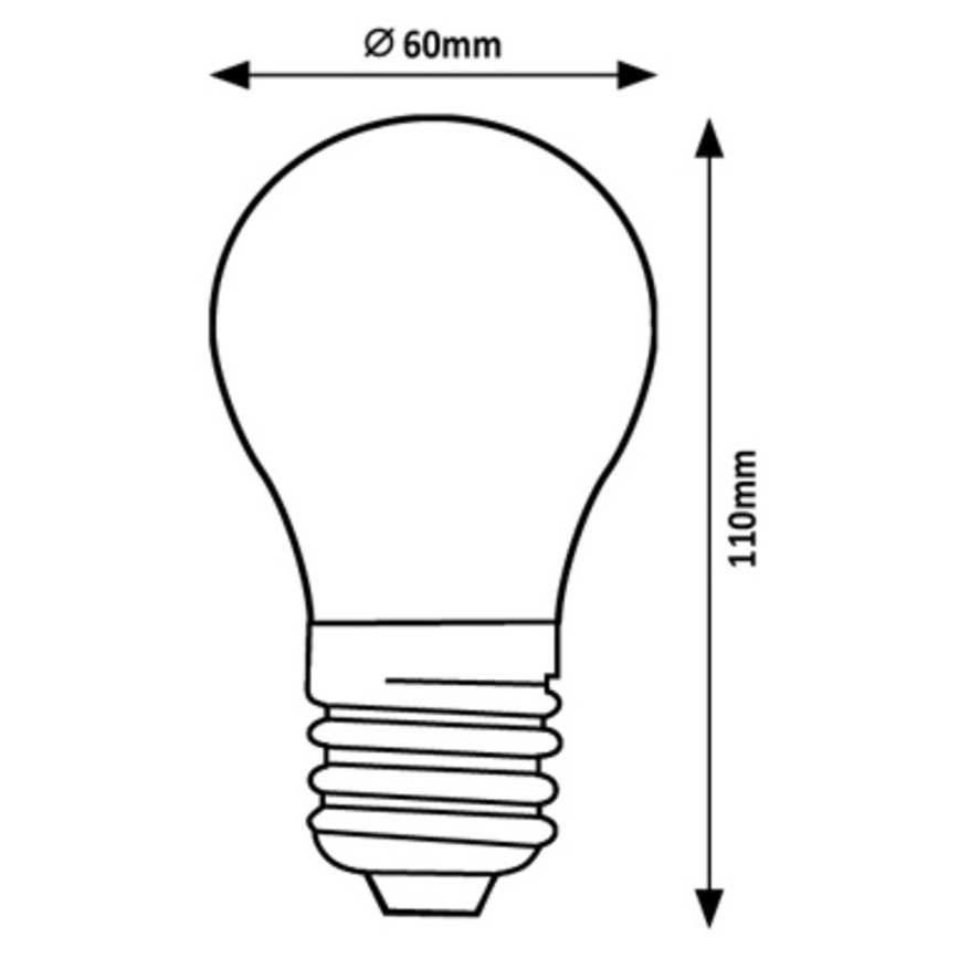 Rabalux - LED Żarówka A60 E27/7W/230V 4000K Klasa energetyczna A