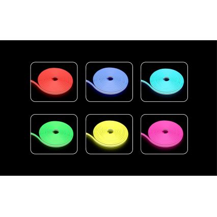 Rabalux - LED RGB Ściemnialna taśma LED/21W/230V 5 m IP67 + zdalne sterowanie