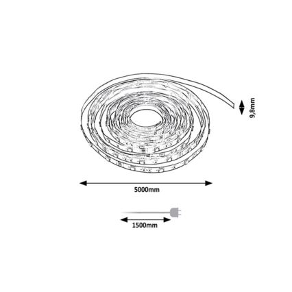 Rabalux - Regulowany pasek LED RGBW/21W/230V 5 m IP67 + pilot zdalnego sterowania
