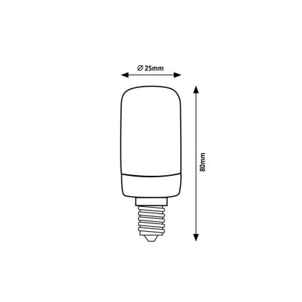 Rabalux - LED Żarówka T25 E14/4W/230V 4000K