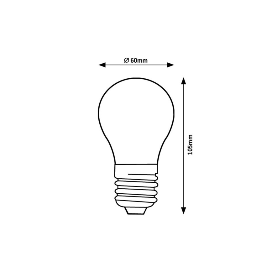 Rabalux - LED Żarówka FILAMENT A60 E27/4W/230V 3000K Klasa energetyczna A