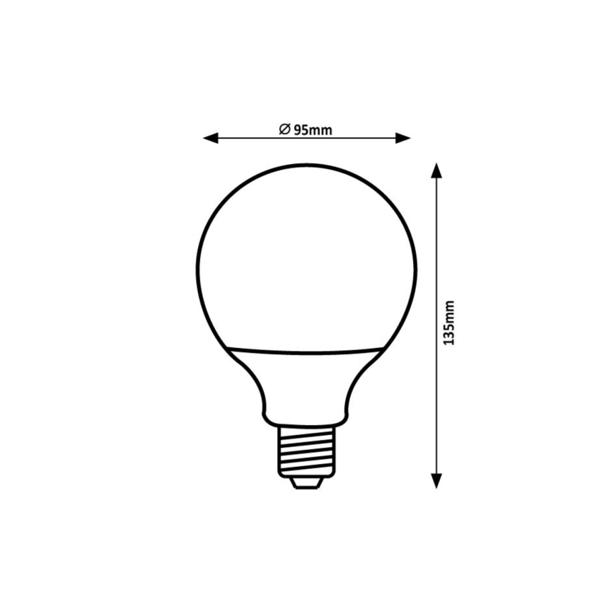 Rabalux - LED Żarówka SMD G95/15W/230V 4000K