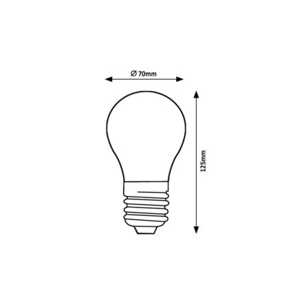 Rabalux - Żarówka LED FILAMENT A70 E27/18W/230V 4000K