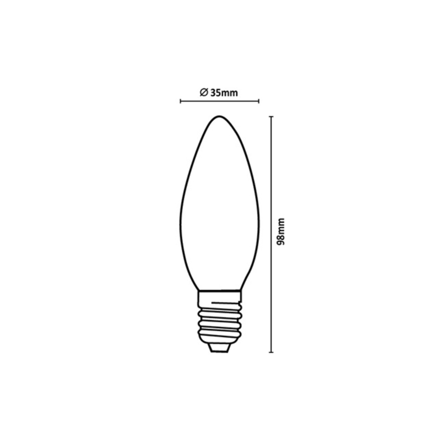 Rabalux - LED Żarówka FILAMENT C35 E14/4W/230V 3000K