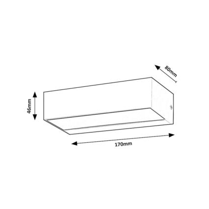 Rabalux - LED Kinkiet zewnętrzny LED/10W/230V IP65